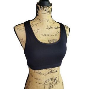 Women's Black Sports Bra High Impact Victory Racerback Small Sportswear NWOT